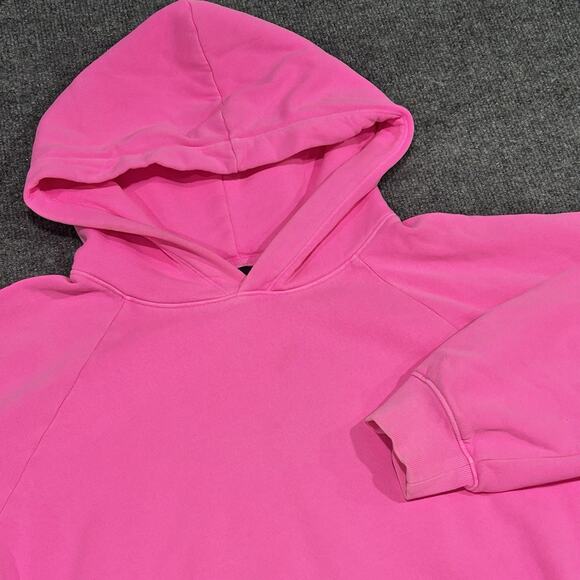 GAP Tops - GAP Women's Fleece Hoodie Size M Neon Standout Pink Pullover Sweatshirt Active